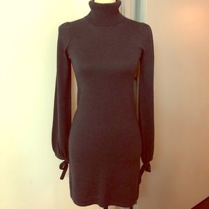 Topshop wool-blend navy dress